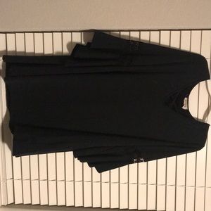 Long sleeve black dress(knee high)